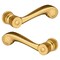 Baldwin Lever Lifetime Satin Brass Door Levers Lifetime Satin Brass 5103 5103.044.MR - alternate 2